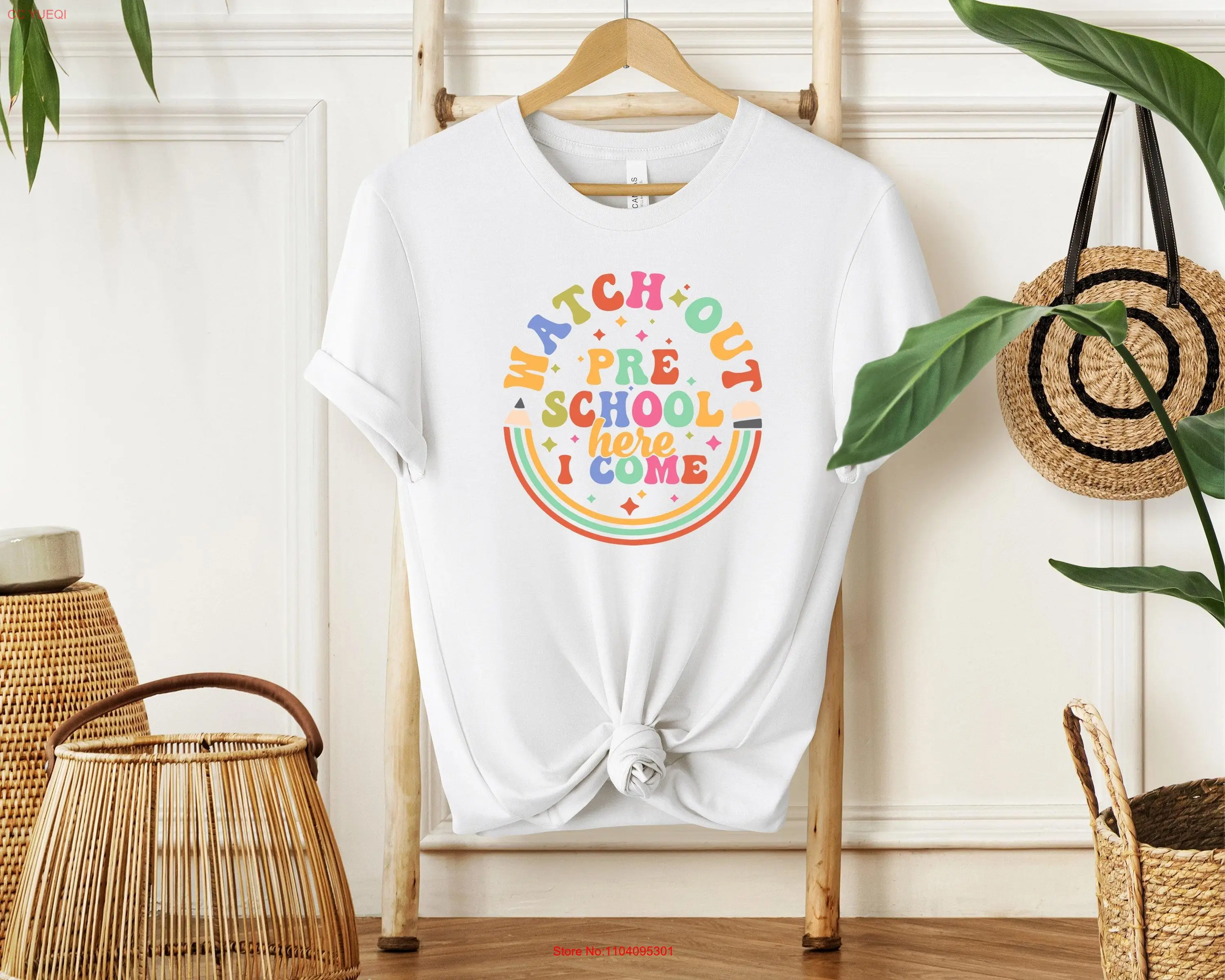 Футболка Watch Out Pre School Here I come профессиональная студентка Назад в детский сад или