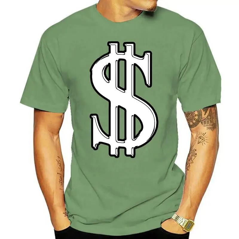 

Hipster Streetwear Tee Shirt Men 3D T Shirt Cash Dollar Sign Tops T Shirts Cotton Clothes Funky Hip Hop Tshirts Plain Black