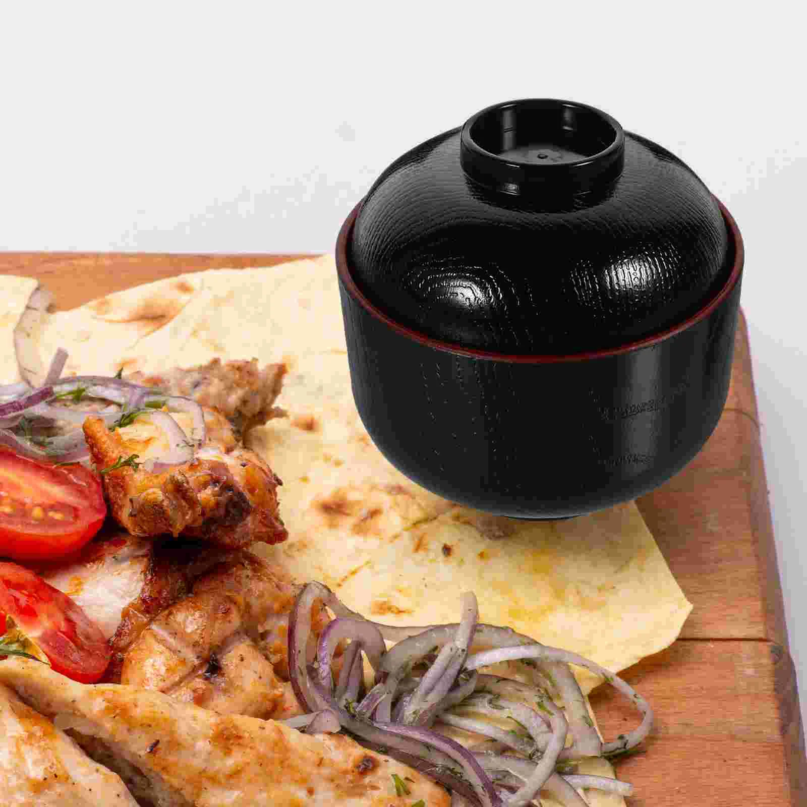 Суповые миски контейнеры для макарон с крышками лапша рамэн крышка в японском