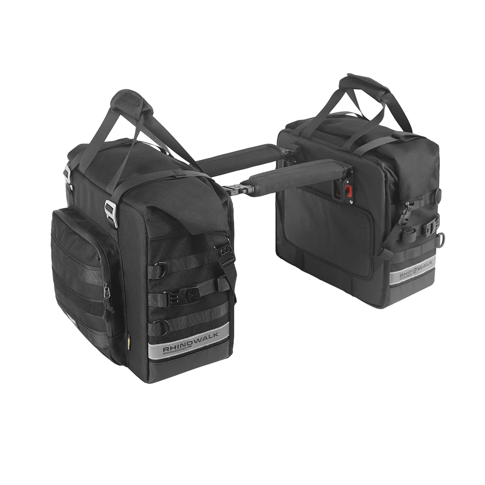 

Rhinowalk, 2-х шт., мотоциклетные двухсторонние сумки, быстросъемная водонепроницаемая седельная сумка, жесткая сумка для двигателя с опорной доской, летняя