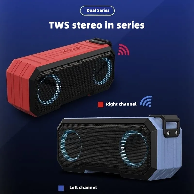 

Bluetooth-Колонка TWS, IPX7, водонепроницаемая, светящаяся