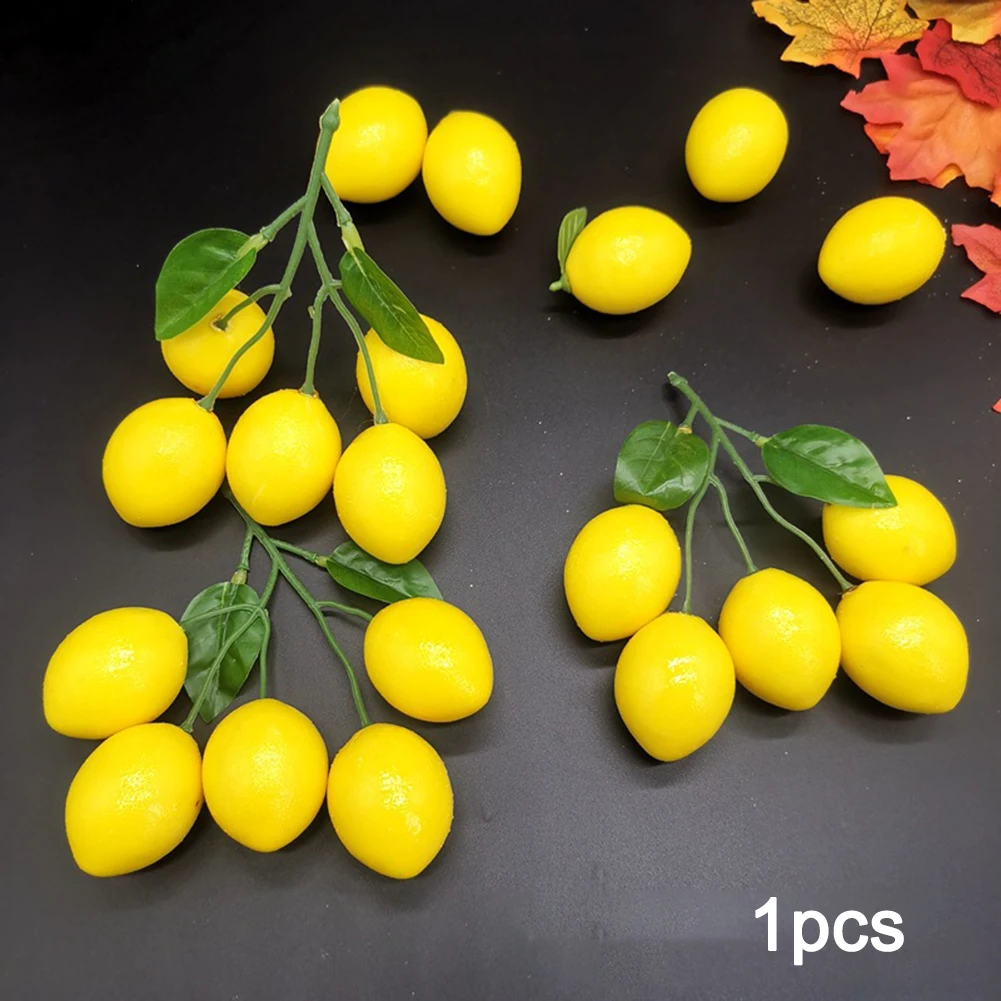 

Artificial Lemon Lifelike Simulation Lemon Fruit Kitchen Restaurant Display Food Decor Props Disply Home Party Decor