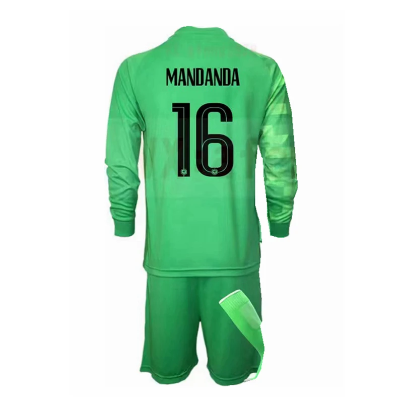 

2021-22 BE Goalkeeper Football Jersey #16 MANDANDA Men's Youth Kids jersey T-shirt(support DIY customization)