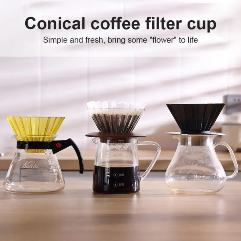 

Coffee Filter Cup Origami Air Resin Origami Filter Cup V60 Cake Drip Filter Cup Reusable Coffee Machine Coffee Filter Coffeeware