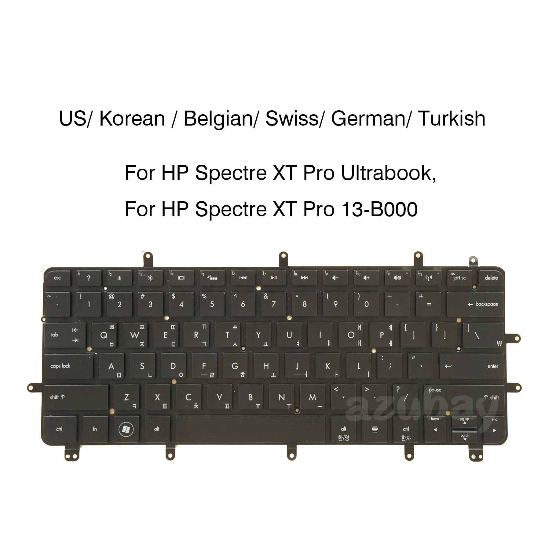 US Korean Belgian Swiss German TR Keyboard For HP Spectre XT Ultrabook 13-2000 13t-2000 13-2100 13t-2100 13-2200 13-2300 Backlit