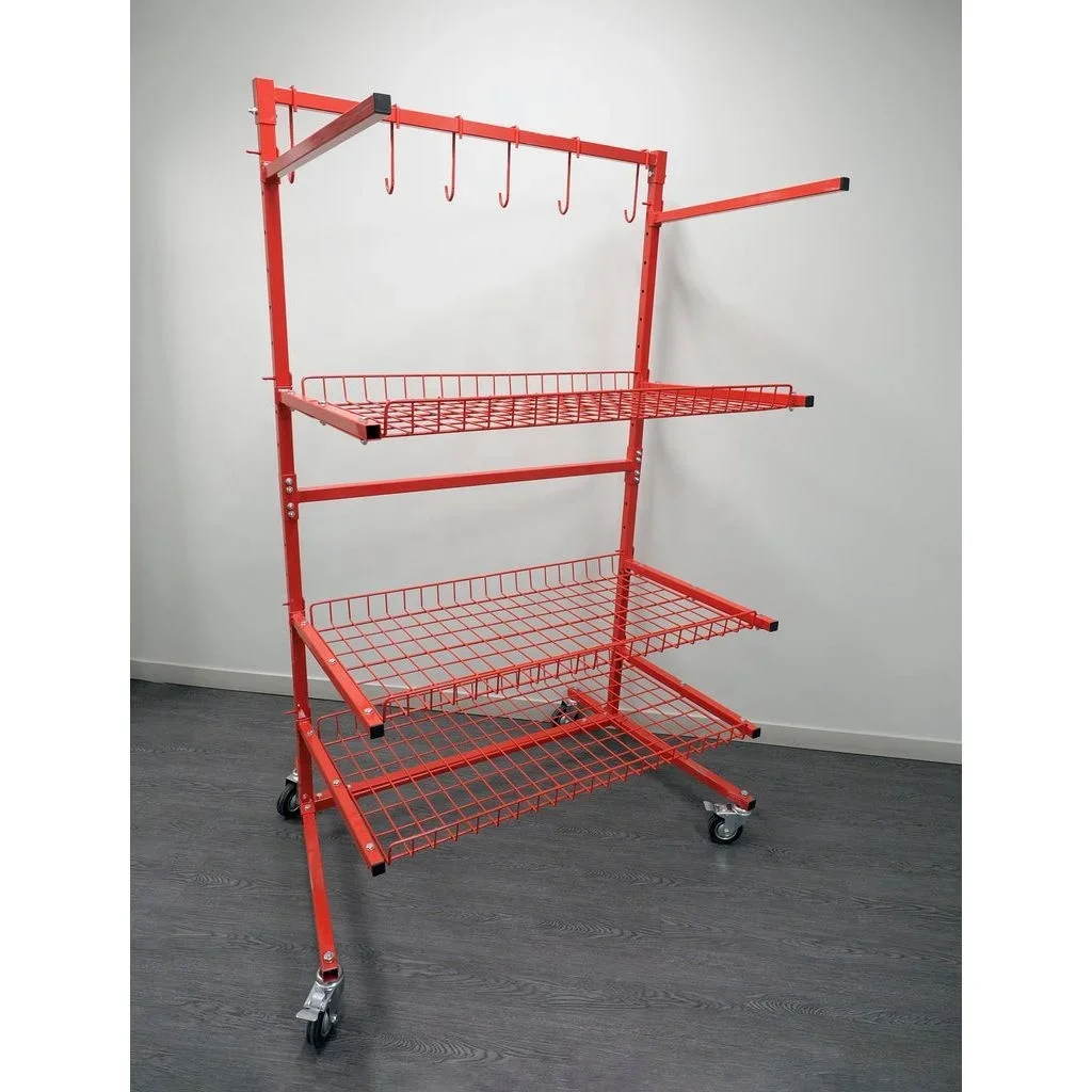 Тележка для управления деталями 3-полочная стойка хранения автозапчастей