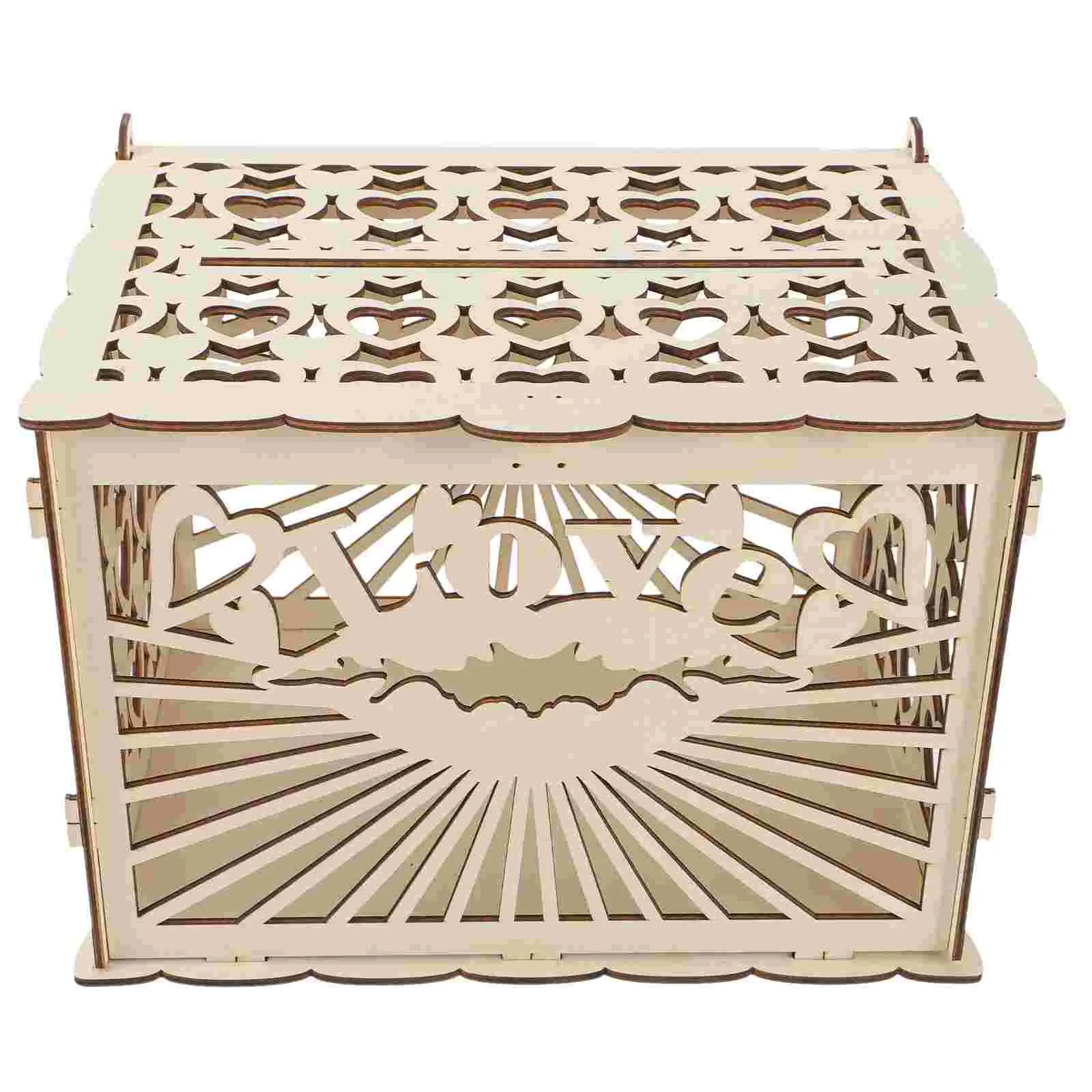 

Wedding Card Box Envelope Money Graduation Gift Boxes Wood Wooden Gifts Small Decorative