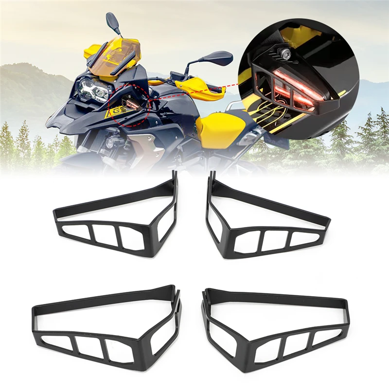 

Motorcycle Turn Signal LED Light Protection Cover Shield For BMW R1250 GSA R1250 GS Adventure R1250GS R 1250 GS LC 2021 2022
