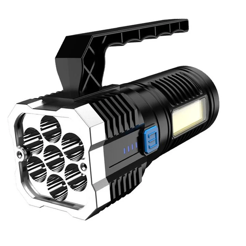 

7LED Rechargeable Flashlight High Power Bright Led Flashlights Cob Side Light Lightweight Outdoor Lighting Multifunctional Torch