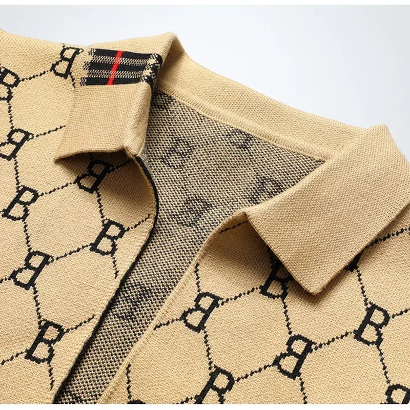 Высококачественный весенне-осенний мужской модный дизайнерский свитер с