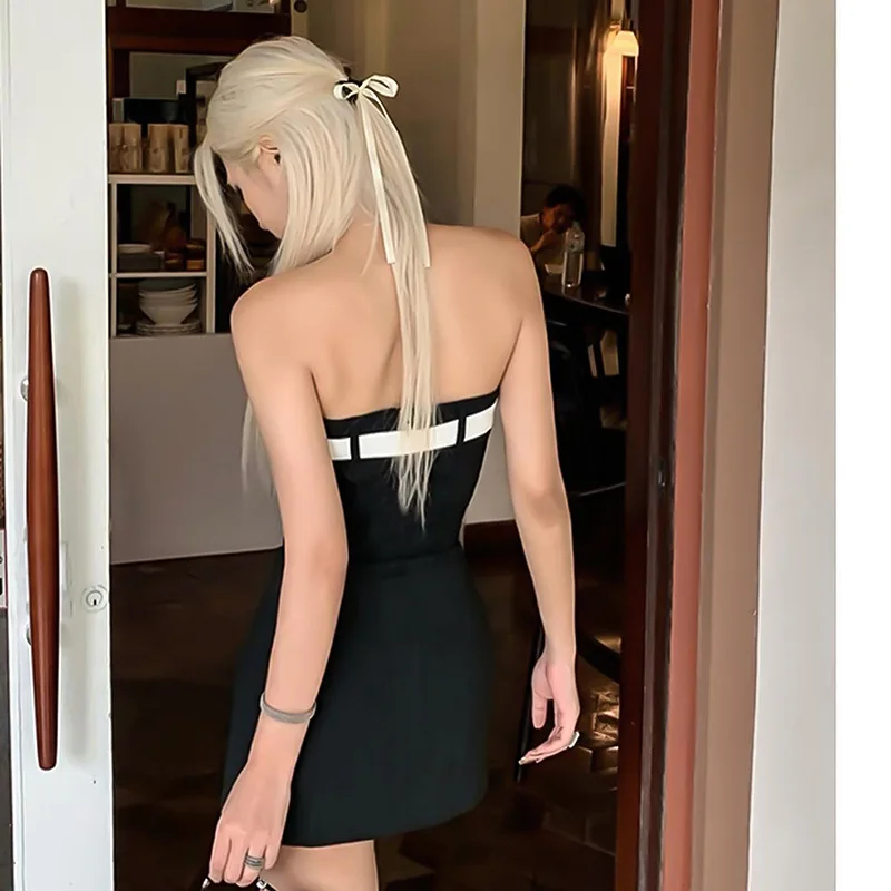 Черное кружевное платье CDJLFH