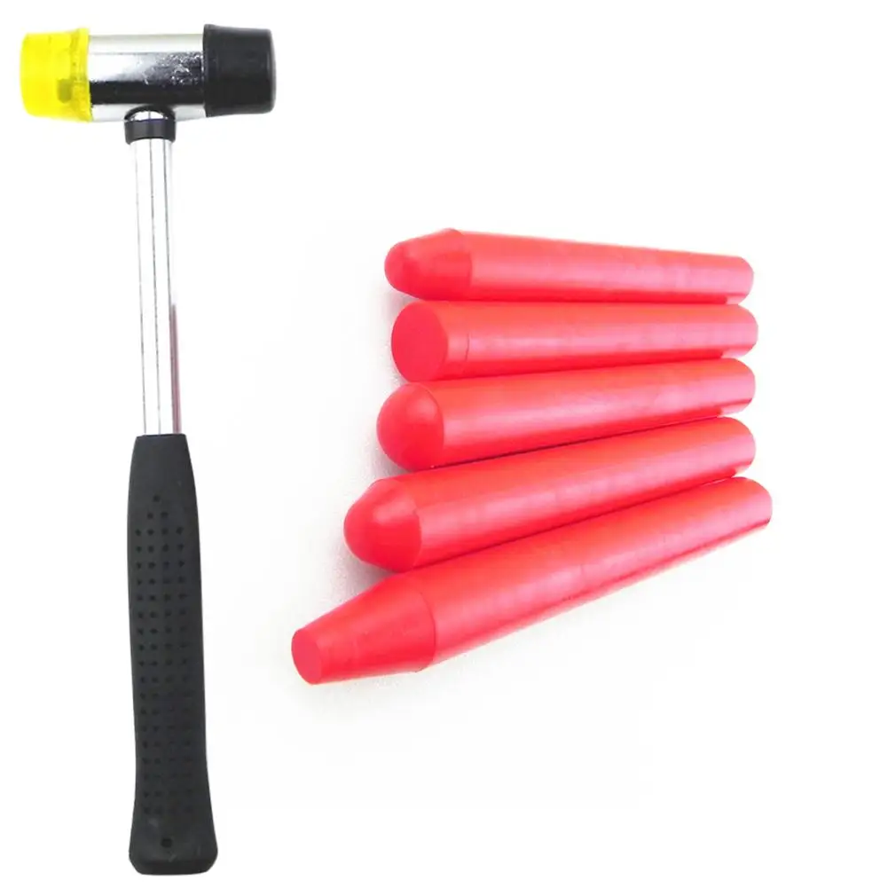 

Car Pit Repair Tools 1pc Mini Rubber Hammer 5pcs Concave Leveling Pen Sheet Metal Household Service Tool