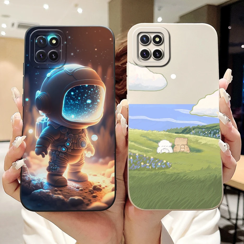 Чехол для Samsung Galaxy Note 10 Lite Женский Стильный чехол яркой расцветки мягкий телефона