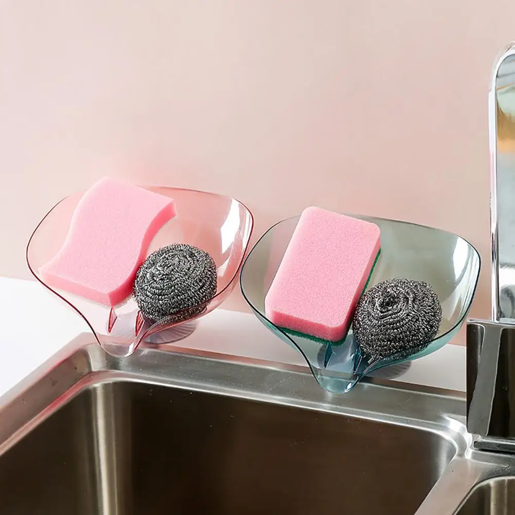 

Creative Kitchen Bar Sink Drain Rack Storage Box Sponges Drying Suction Cup Holder Soap Bathroom Accessories Storage Organizer