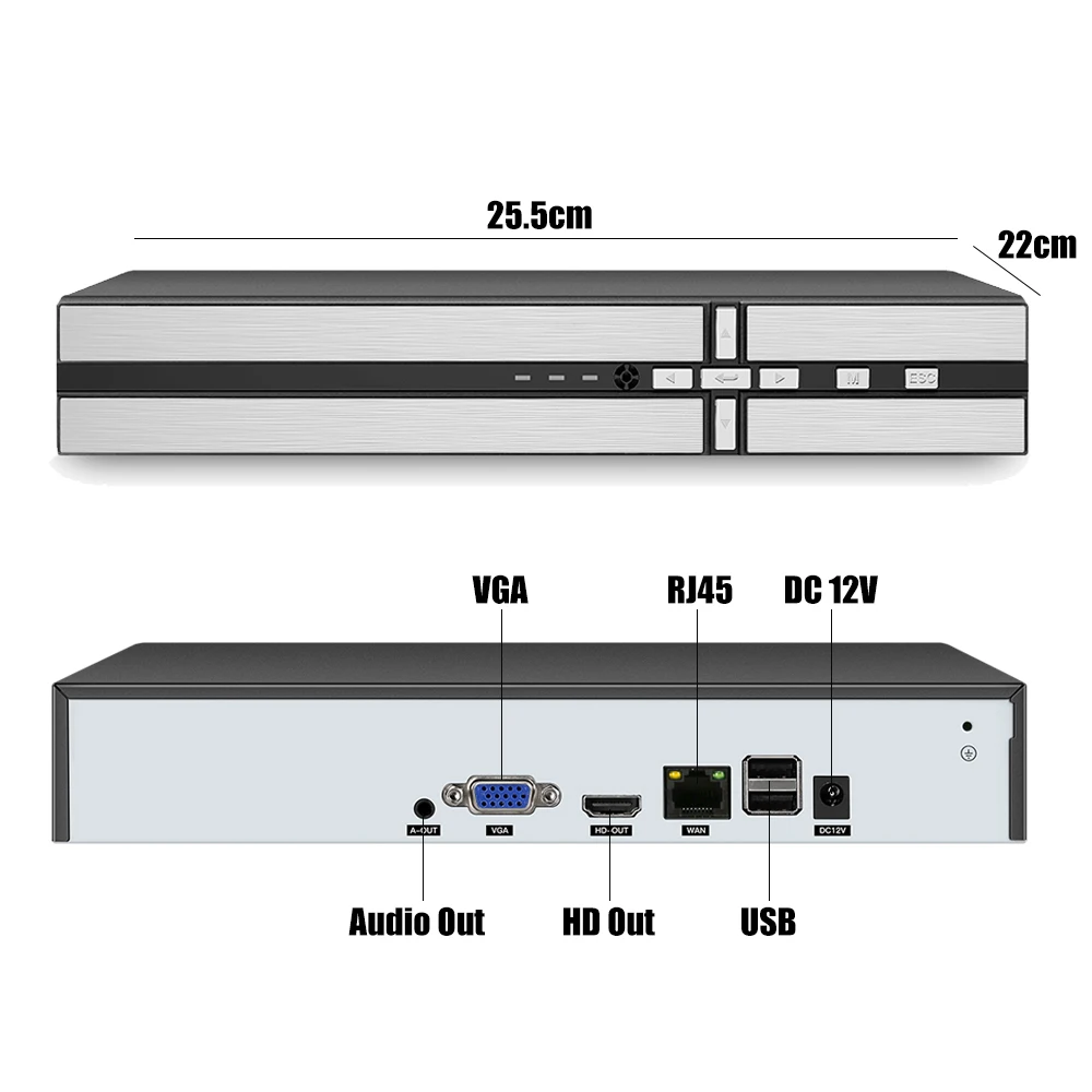 Система видеонаблюдения NVR 4K сетевой видеорегистратор с функцией распознавания