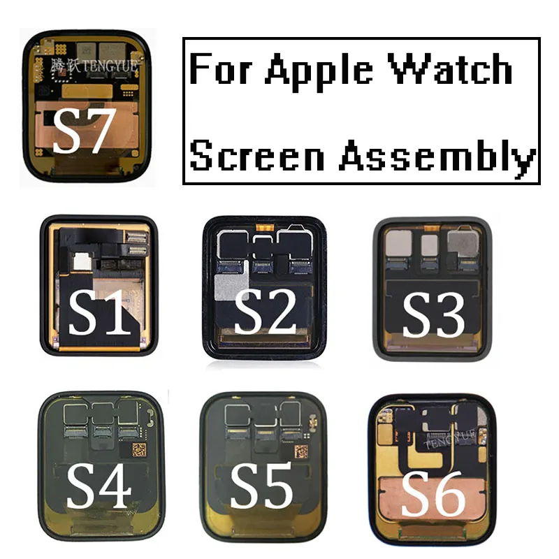 

For apple watch Series 1 2 3 4 5 6 SE 7 lcd Touch Screen oled Display Digitizer Assembly iWatch Substitution 38mm 42mm 40mm 44mm