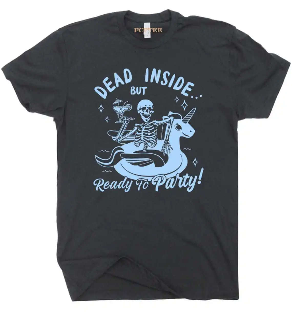 

Футболки унисекс с надписью «Dead Inside Ready To вечерние»