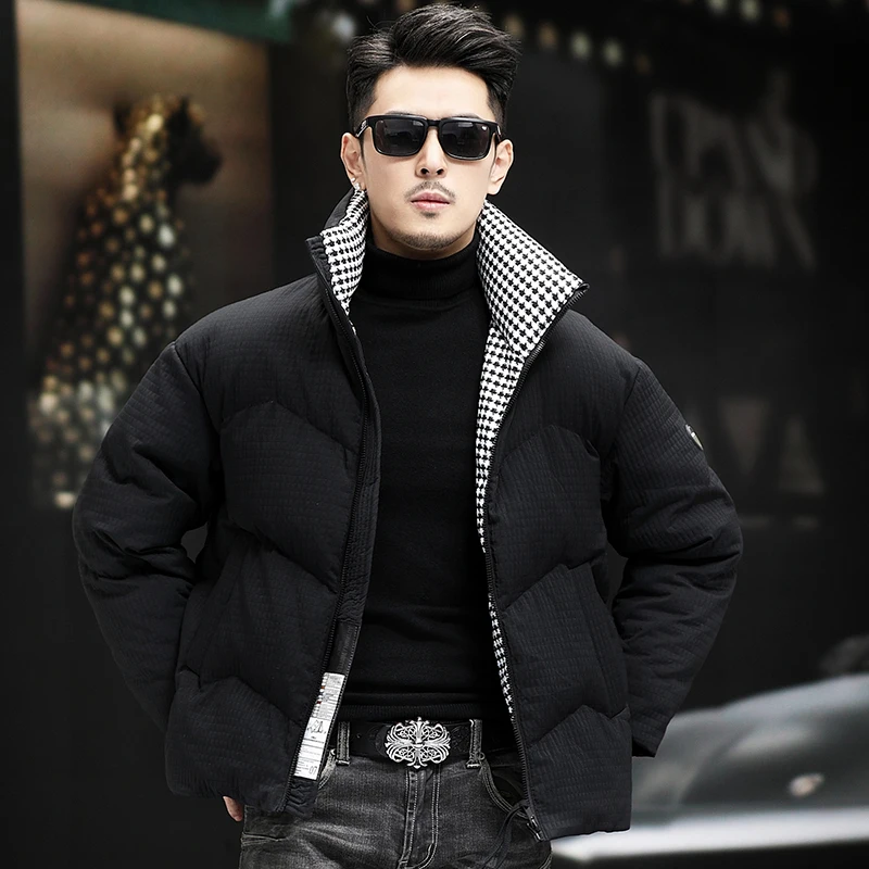 Дизайнерская одежда YEAE короткий мужской зимний пуховик повседневная мужская