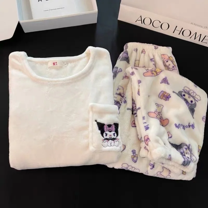 Горячая Распродажа Женская фланелевая зимняя новая мультяшная одежда