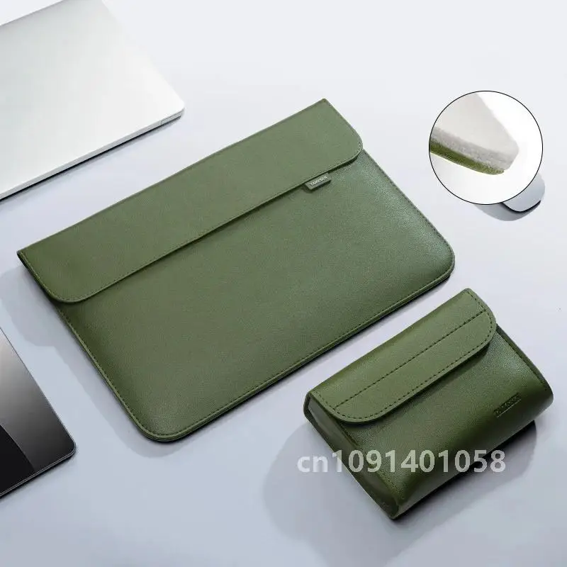 Сумка для ноутбука из искусственной кожи чехол Macbook Air Pro 13 16 Xiaomi Huawei Dell HP ASUS 14 15 4 6