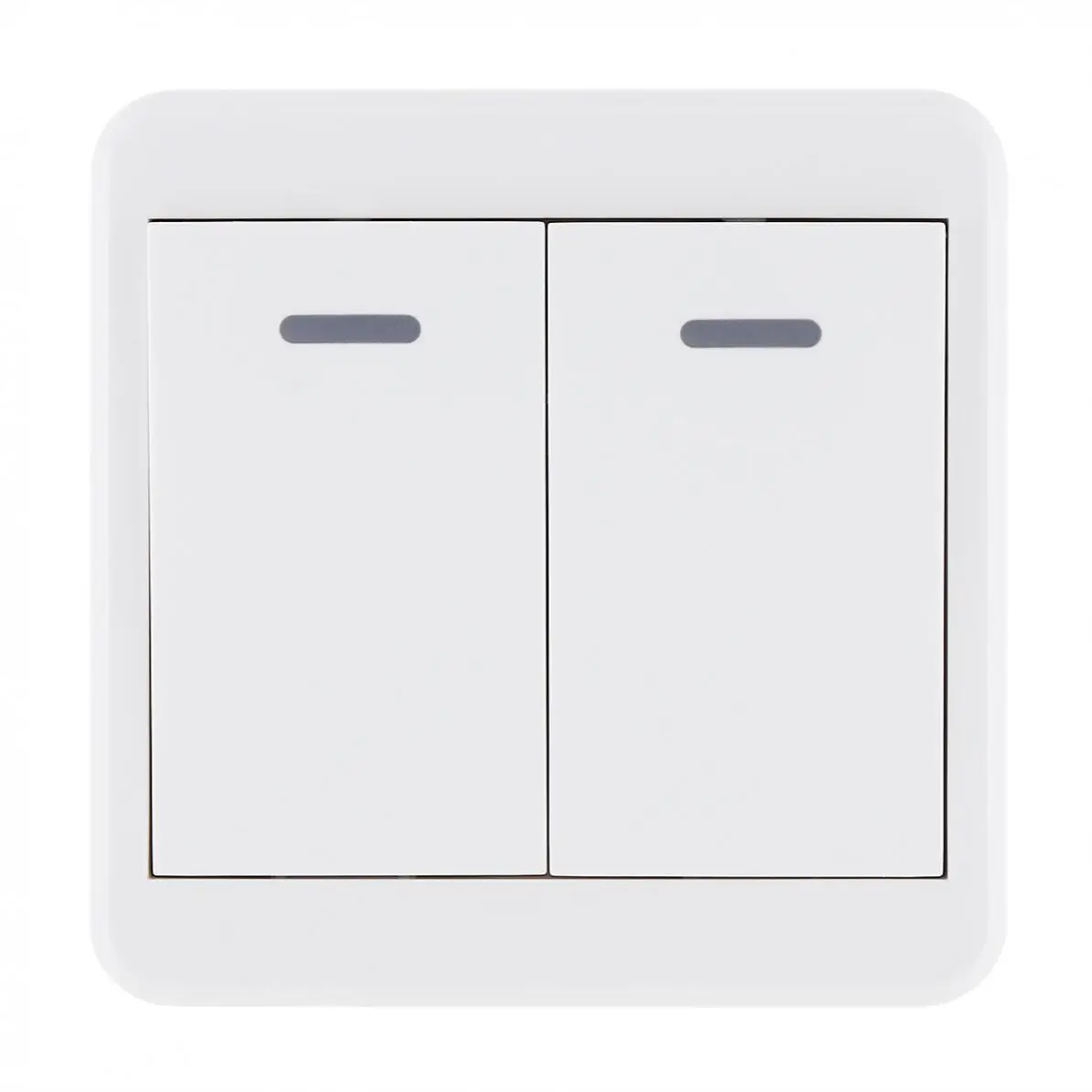 

2 Buttons Sensitive Universal Wireless Remote Controls 86 Wall Panel RF Transmitter for Home Room Lighting Switch