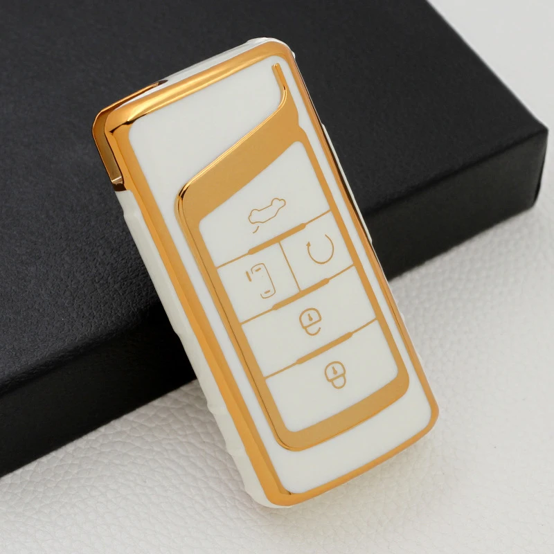 

5 Button TPU Soft Car Key Case Cover Shell For GAC Trumpchi GS7 GS8 GM8 GS5 GA6 GM6 2012-2020 Car Holder Bag Styling Accessories
