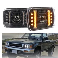 5x7 inch led jeep headlight driving running light turn signal projector headlight far and near light daytime use for jeep cher
