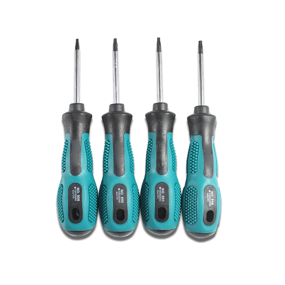 1 шт., отвертка Т6 T8 T9 T10 Torx, гайковерт, магнитная противоскользящая ручка для ремонта бытовой мебели, ручные инструменты