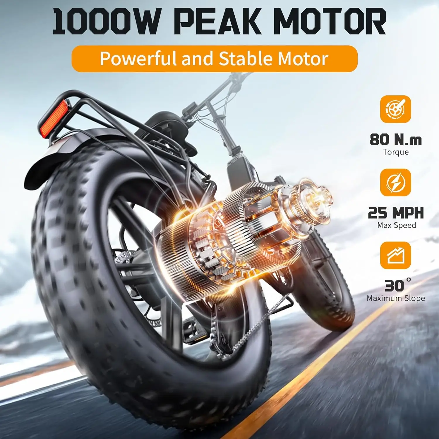 Фото Электрический горный велосипед TST Buddy Pro 1200W со складной рамой: 48V 720Wh, съемный аккумулятор №2