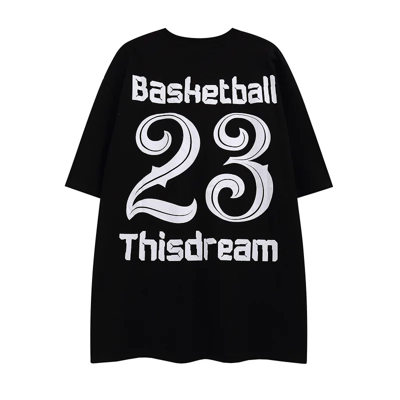 

Men’s 2022 dark wind print summer loose t-shirt top