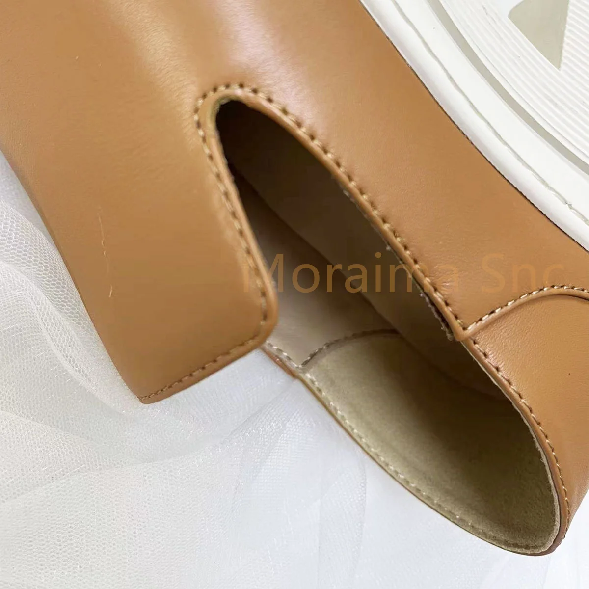 Cowhide Casual Sneakers Shoes for Women Single Shoes Leather French College Style Pumps Runway Sports Work Shoes 6Cm