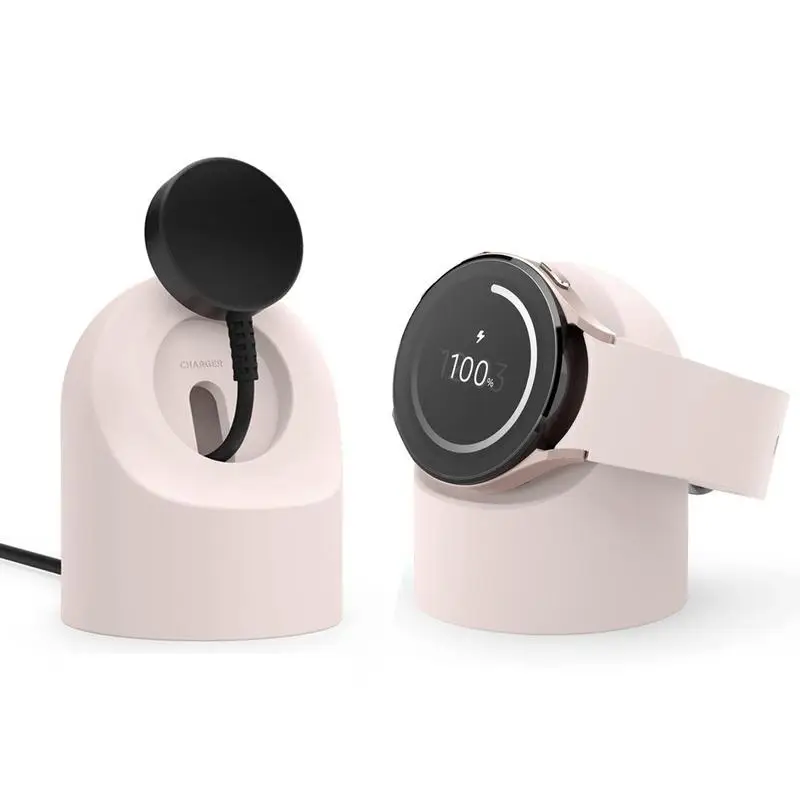 

Watch Charging Stand Anti Slip Silicone Charger Dock Holder Base For Watch 5/5pro Smartwatch Durable Anti Fall Bracket