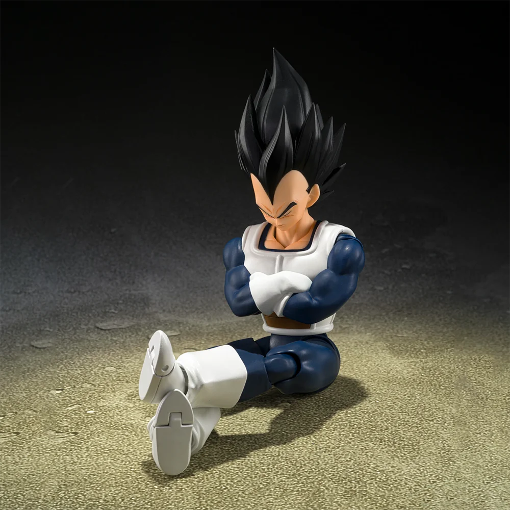 Фото В наличии оригинальная фигурка Bandai S.H.Figuarts Dragon Ball Z Vegeta (бийская одежда в стилеOlder), 14 см, модель из ПВХ, подарок №3