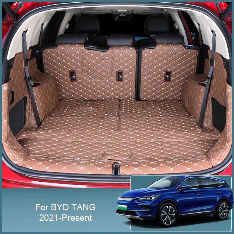 

Автомобильный Стайлинг, дневной коврик для багажника, Задняя подкладка, груз для BYD TANG 2021-в наличии, водонепроницаемый коврик, протектор, авт...