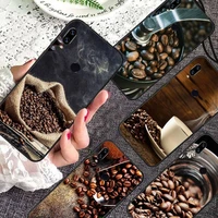coffee beans phone case for xiaomi redmi note 7 8 9 11 i t s 10 a poco f3 x3 pro lite funda shell coque cover