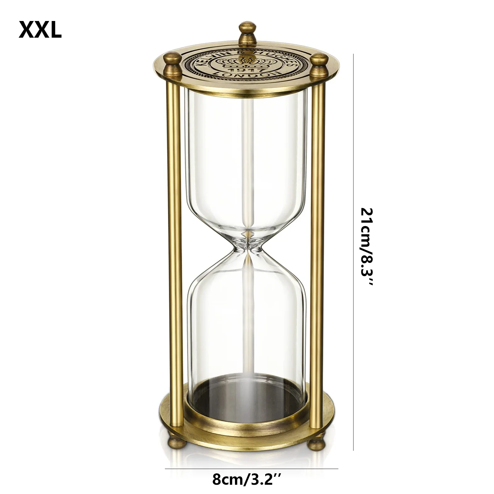 Стеклянные пустые песочные часы, таймер, песочная бутылка, креативный подарок на день рождения, домашний DIY, ретро, металлический каркас, песочные часы, украшение для домашнего рабочего стола