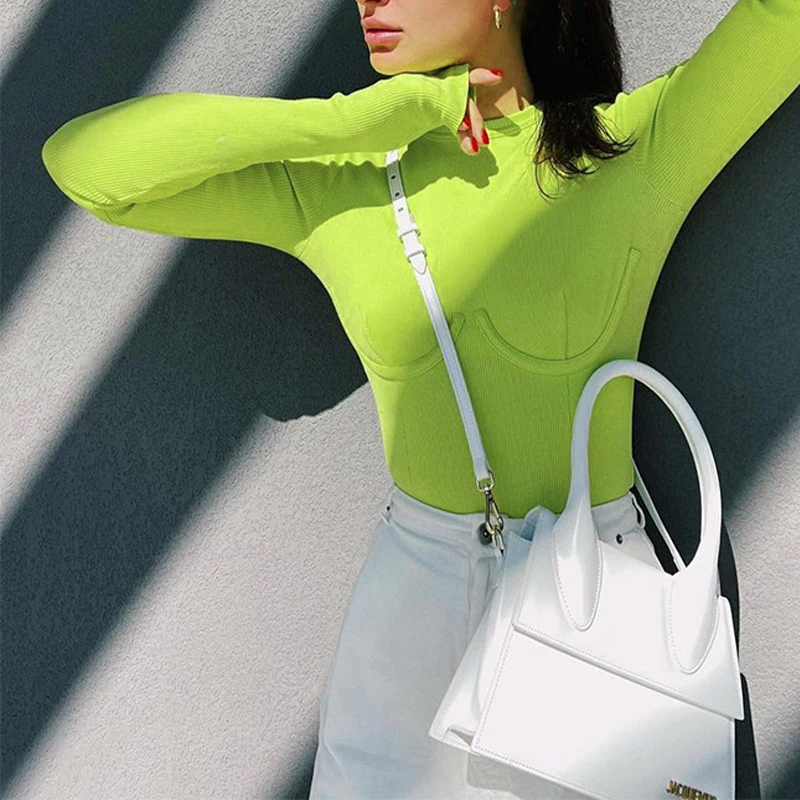 Сексуальный женский боди модный с длинным рукавом уличная одежда облегающие