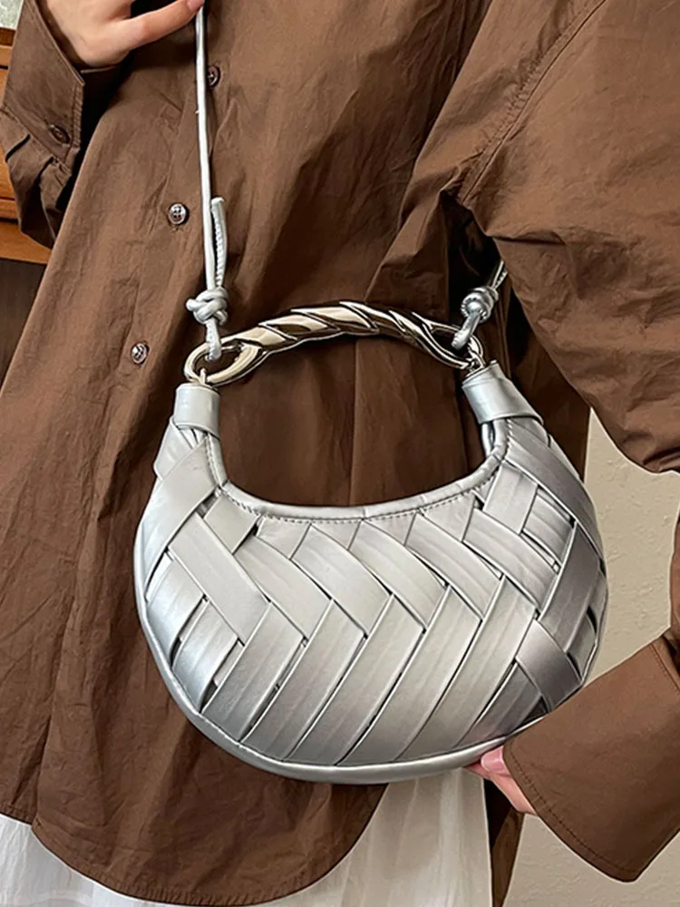 Тканевая сумка-хобо через плечо