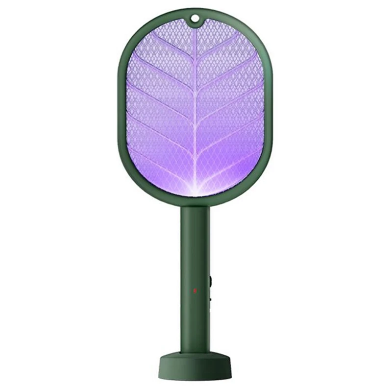 

Handheld Rechargeable Tennis Racket Electric Fly Swatter Mosquito Lamp Bug Safety Mesh Cordless Tray For Summer