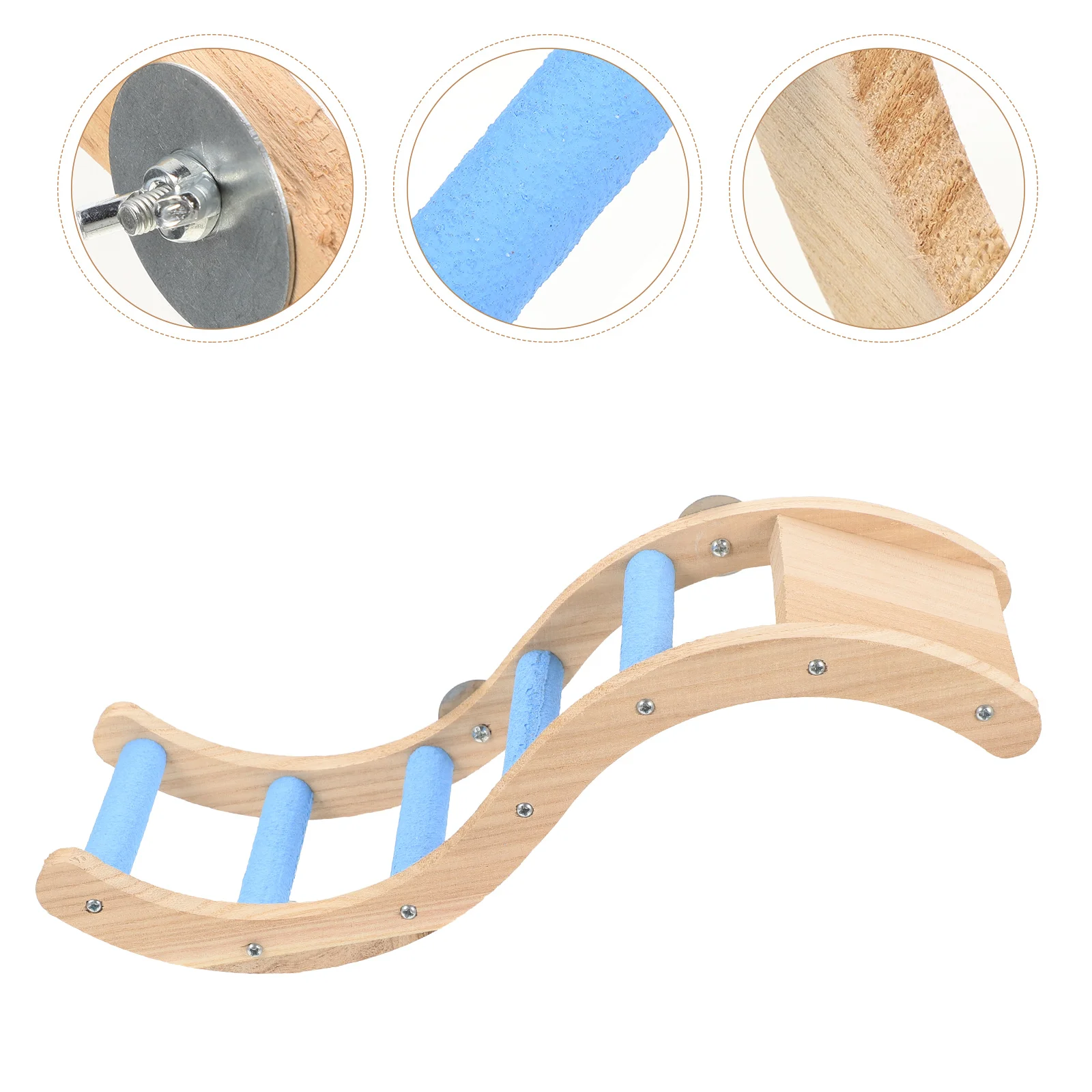 

Ladder Birdbudgerigar Parrot Cage Climbing Plaything Claw Grinding Hanging Accessories Bite Resistant