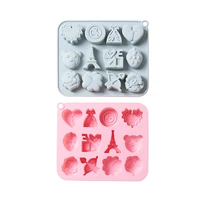 12 wedding theme love silicone mold kitchen accessories tools valentines day diy baking decorative chocolate cake cookie mold