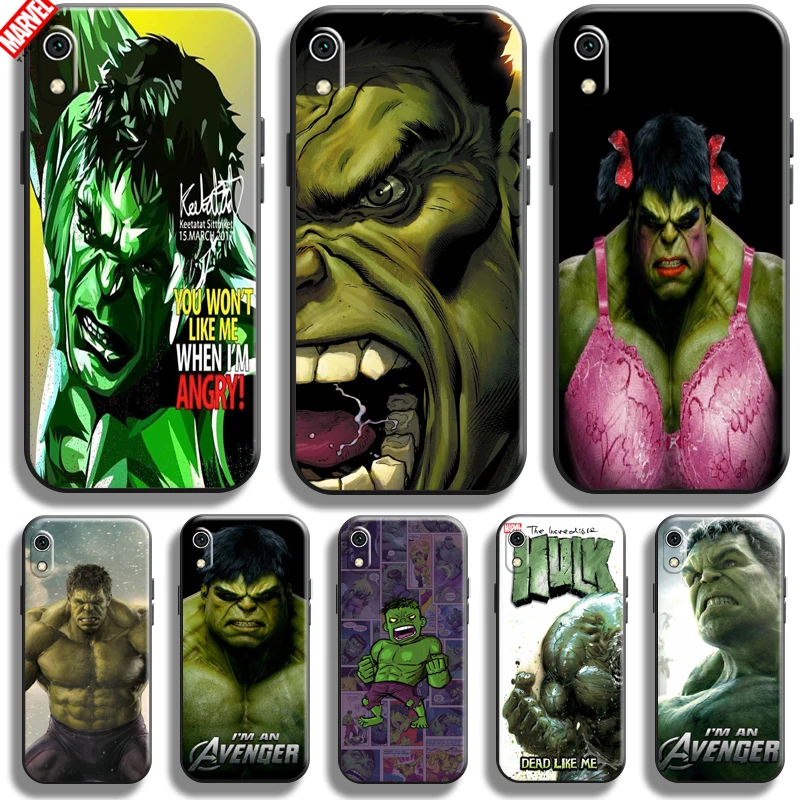 

Marvel Hulk Avengers For Xiaomi Redmi 7A Phone Case 5.45 Inch Soft Silicon Funda Cover Black Coque Thor Comics Captain America
