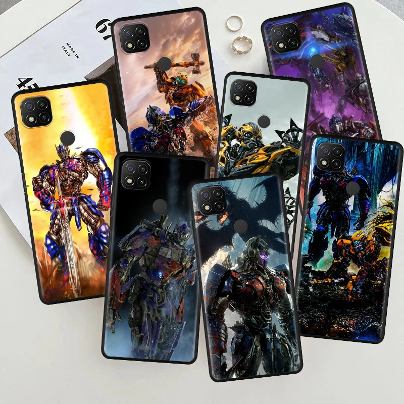 

Cover Case for Xiaomi Redmi 9C 10C 9A 9 9T 10 6A 6 7A 7 8A 8 Back Fashion Phone Capinha Protection Bumblebee Transformer Car