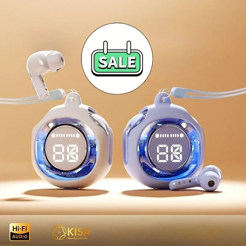 T8 PRO Tws Bluetooth наушники прозрачные со светодиодным цифровым дисплеем беспроводные