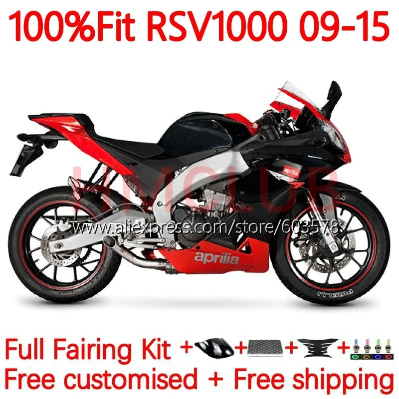 

Injection For Aprilia RS4 RSV 1000 R RSV1000 2010 2011 2012 2013 2015 RSV1000R 09 10 11 12 13 14 15 Fairing 161No.1 black glossy