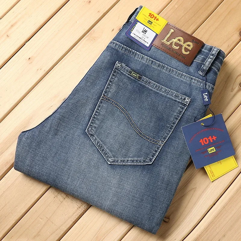 Джинсы Lee Dex мужские эластичные прямые брюки свободного покроя повседневные