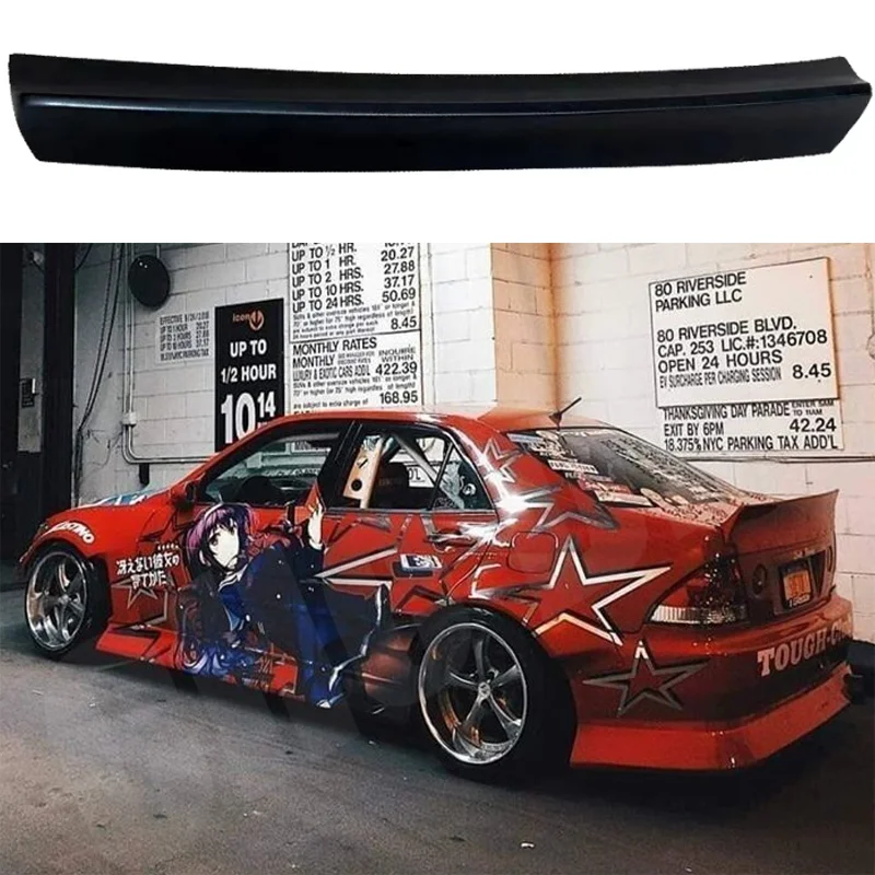 Фото Для 1998, 1999, 2000, 2001, 2002, Lexus IS200 Altezza Modif/38, глянцевый черный, задний спойлер из настоящего углеродного волокна, крышка багажника GT TRD Style №2