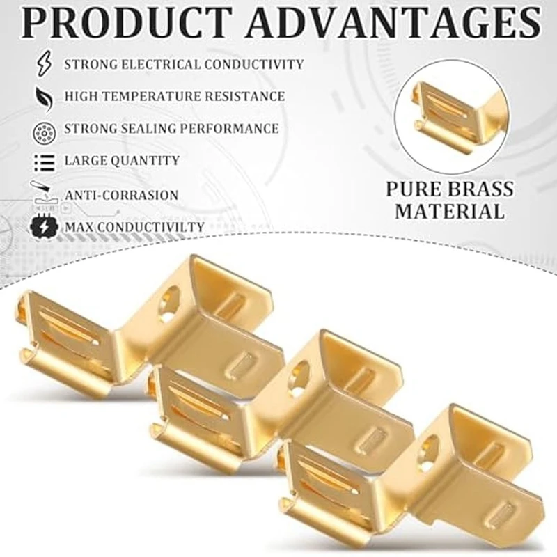 Патрубки Piggyback 50 шт. быстроразъемные электрические 3-ходовые адаптеры 1/2 дюйма 2