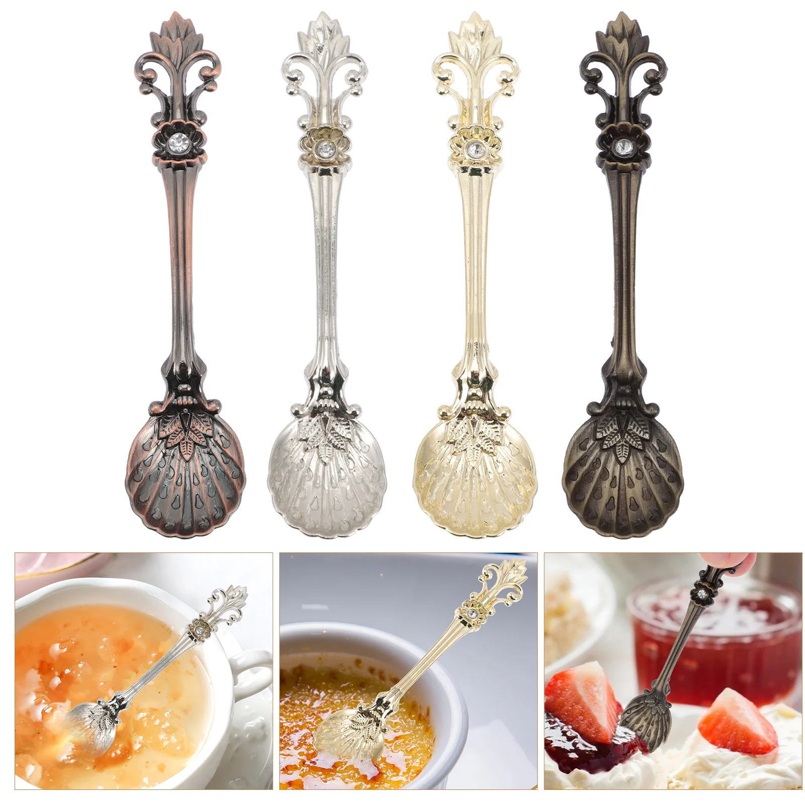 

Spoon Spoons Serving Cocktail Table Dinner Sugar Stirrer Basting Olive Salt Small Condiments Mixingspecialty Soup Drink Espresso