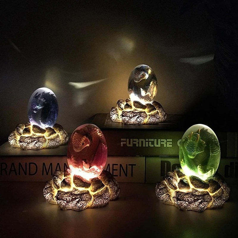 

Lava Dragon Egg Ornament Collection Decor Dinosaur Egg Statue Resin Dragon Egg Crystal Minerale Home Decoration